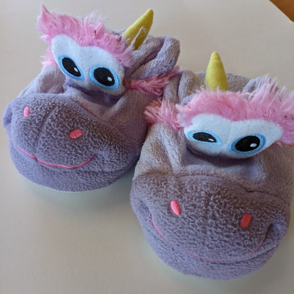 Stompeez Unicorn Slippers for Girls